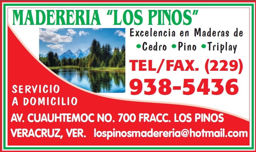 madereria los pinos en veracruz