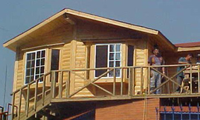 Cabaña de madera de Santa fe cabins